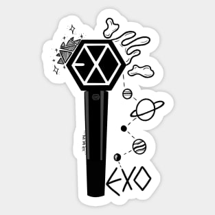 Exo doodlestick Sticker